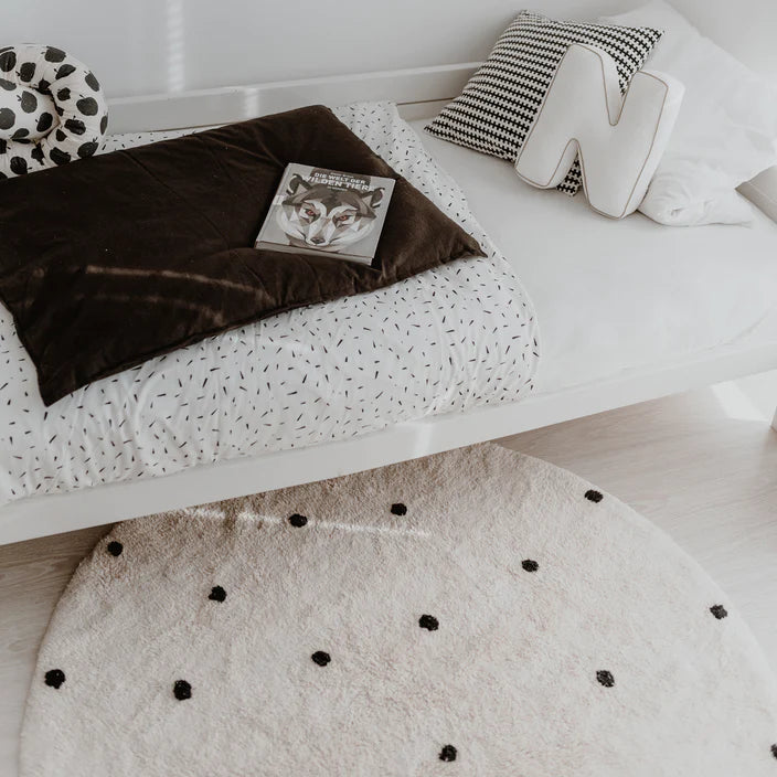 Runder Teppich Punkte