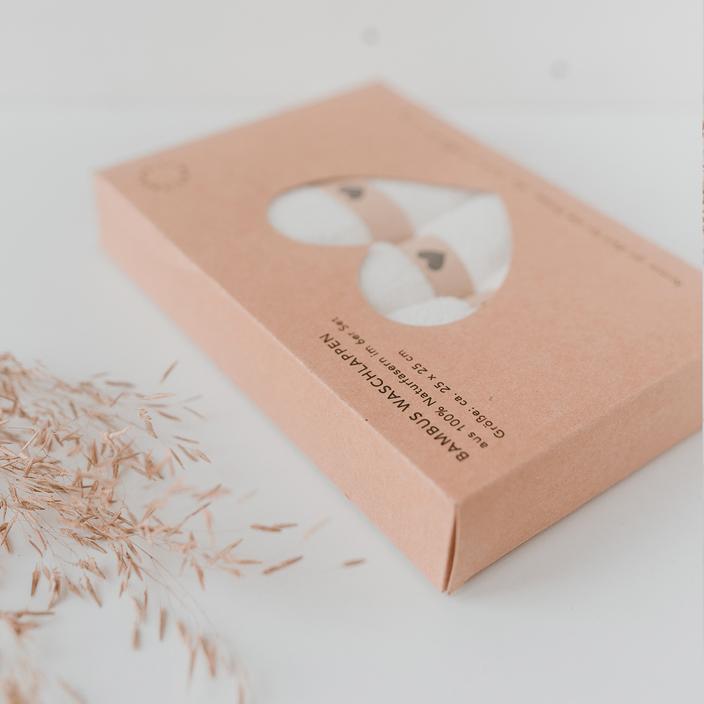 Waschlappen Herz im 6 er Set