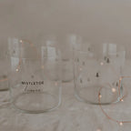 Trinkglas 2er Set Tanne schwarz