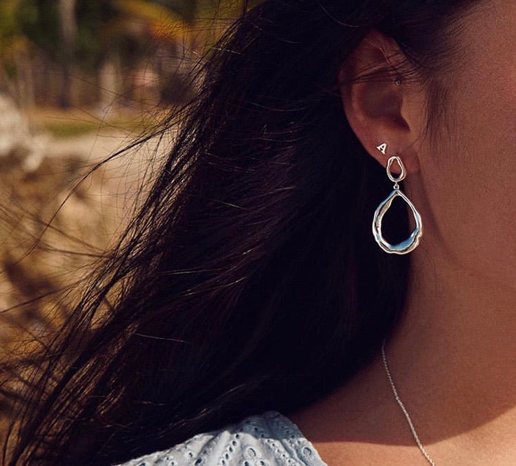 Gaia Earrings silber/vergoldet