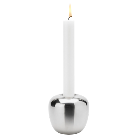 Ora candleholder large stainless Steel