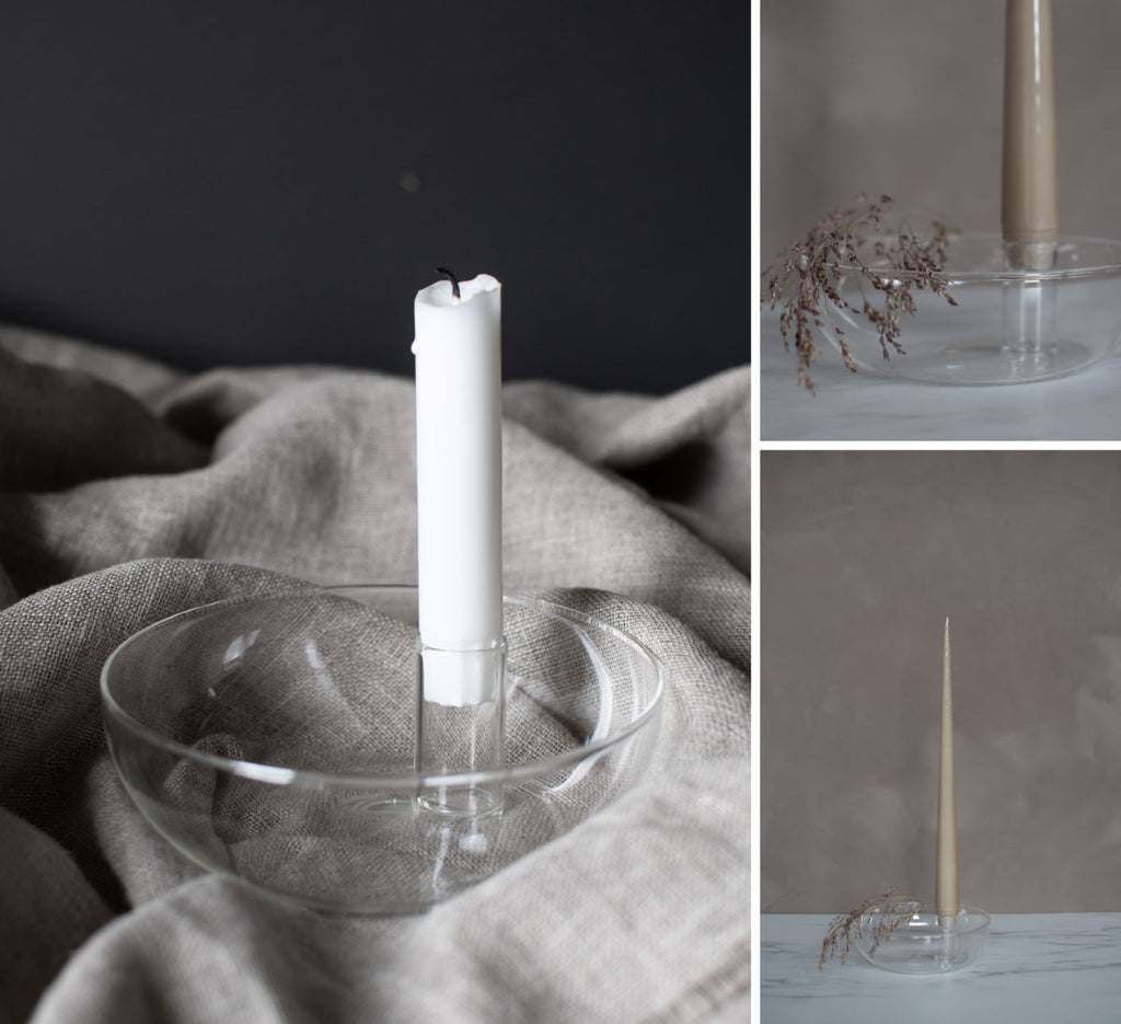 Lidatorp large Glas Candleholder