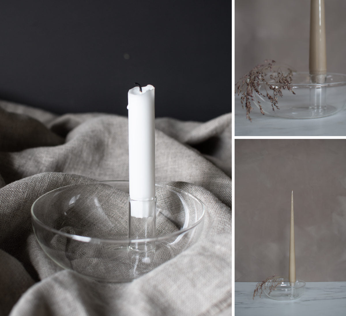 Lidatorp large Glas Candleholder