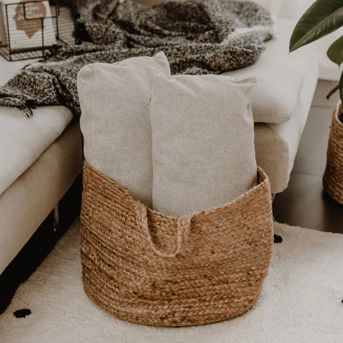Aufbewahrungskorb aus Jute groß