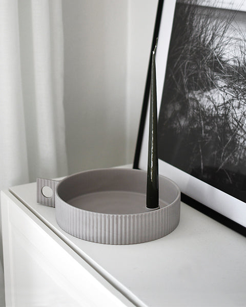 Lidaby Large White candlestick