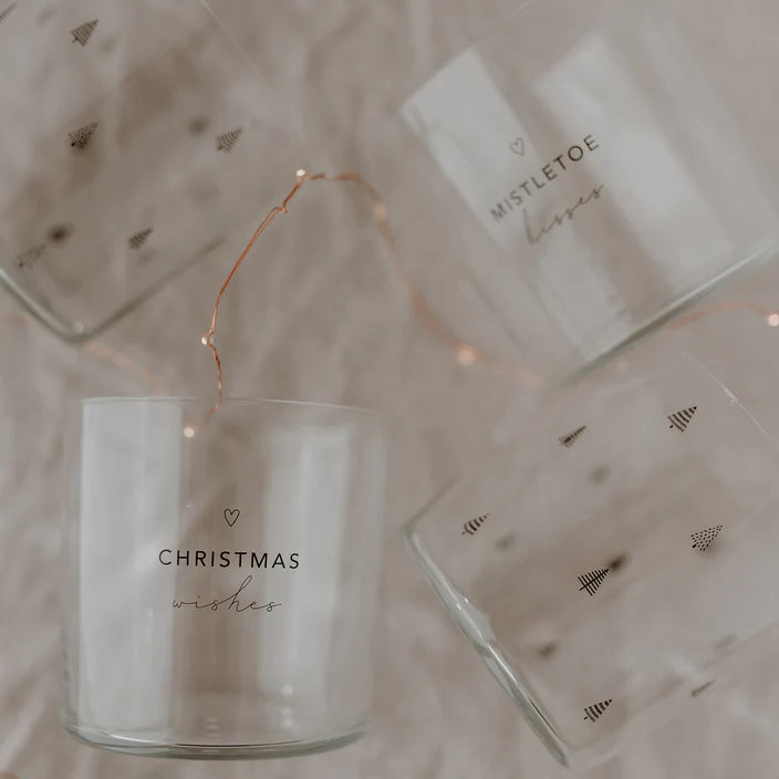 Trinkglas im 2er Set Christmas, schwarz