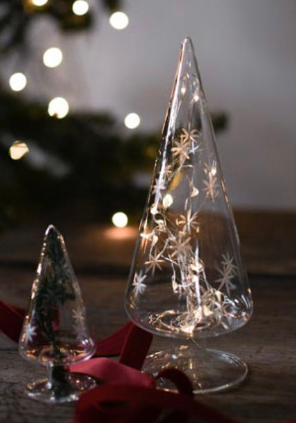Granbo Weihnachtsbaum mit Schneeflocken Glas