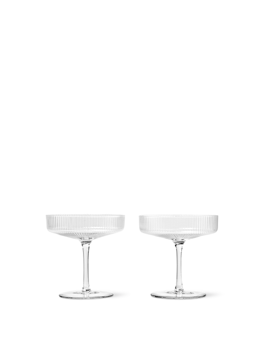 Ripple Champagner Saucer 2er Set