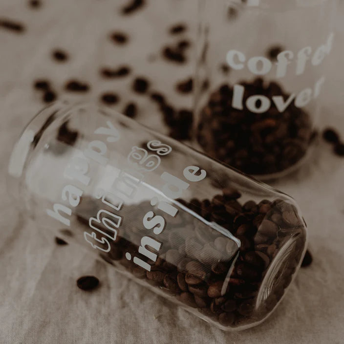 Hohes Trinkglas happy things