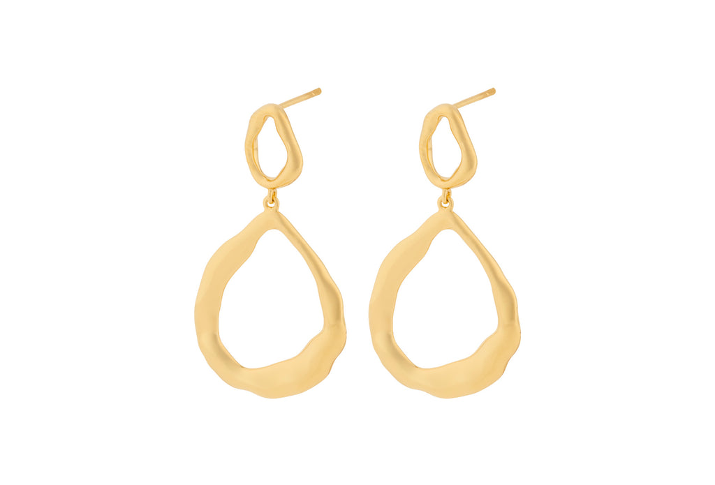 Gaia Earrings silber/vergoldet