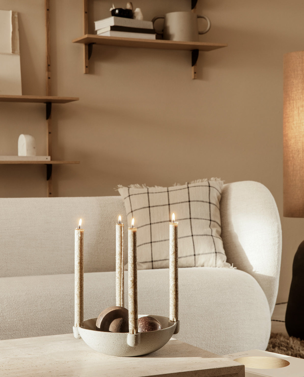 Bowl Candle Holder Ceramic light L