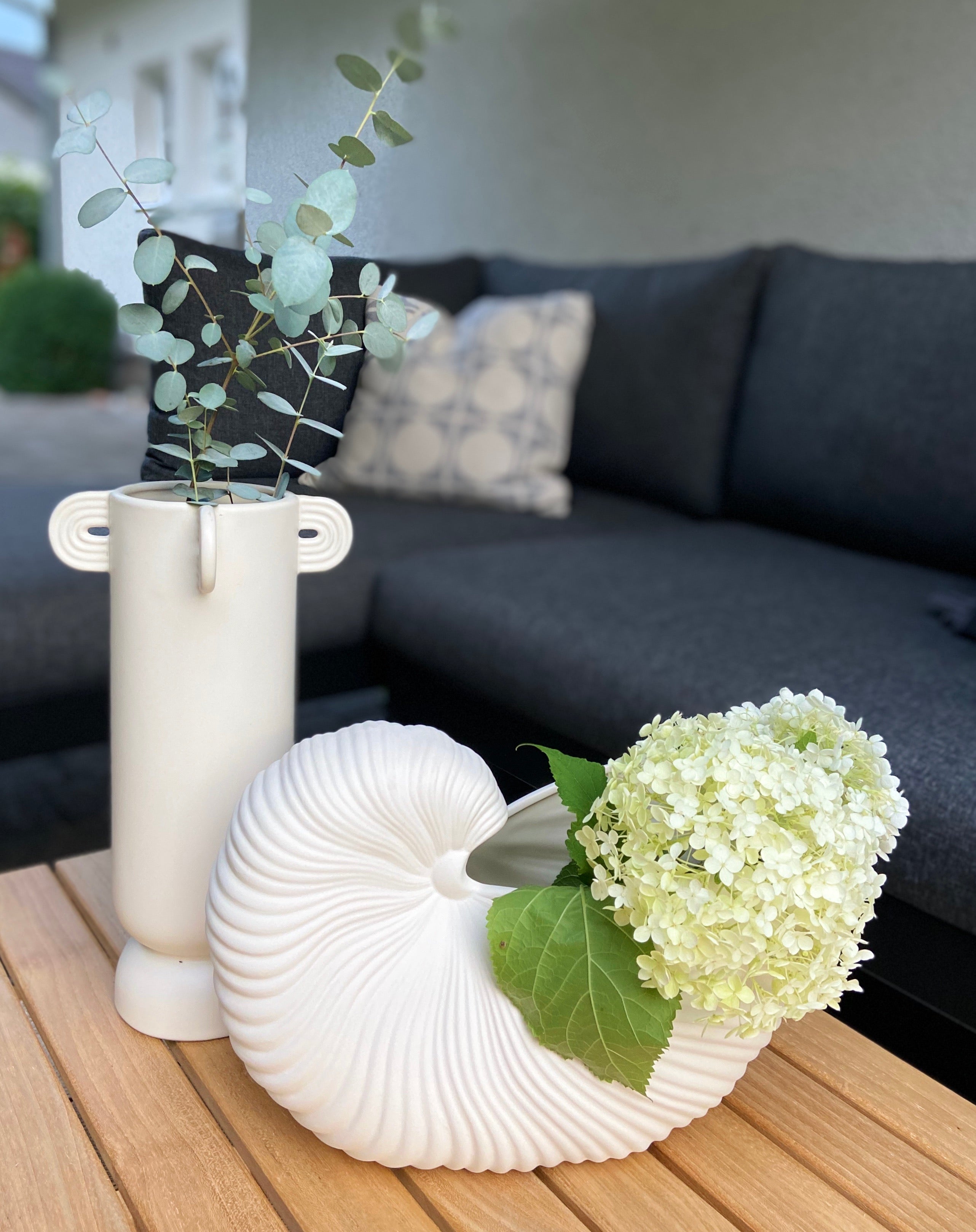 Shell Pot Off White