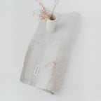 Leinen Tischläufer hellgrau