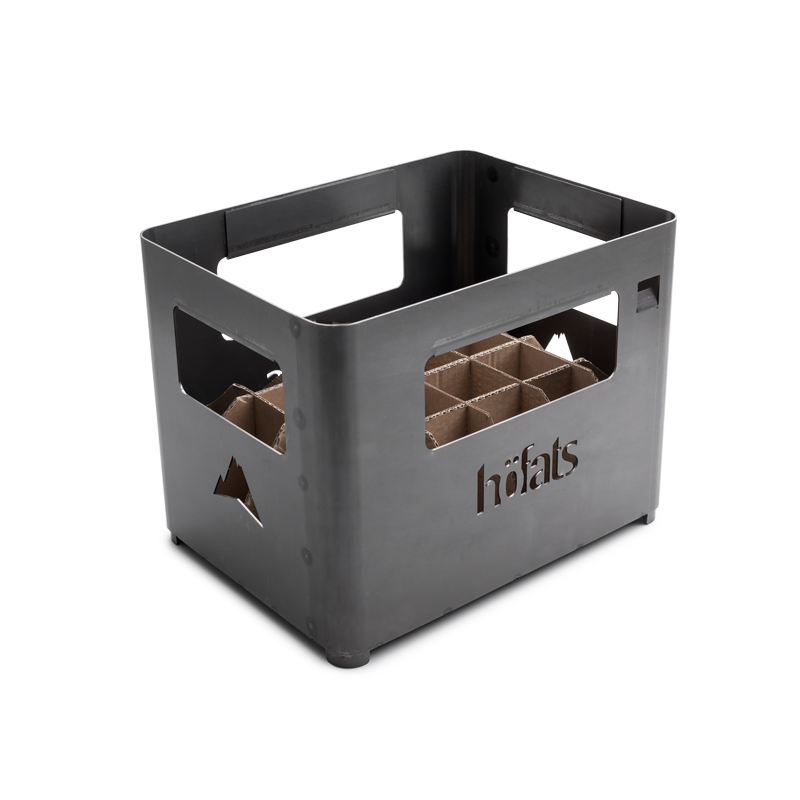 Beer Box Feuerkorb schwarz
