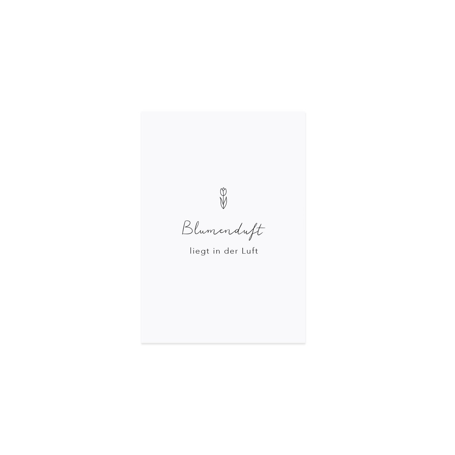 Spruchkarte Blumenduft