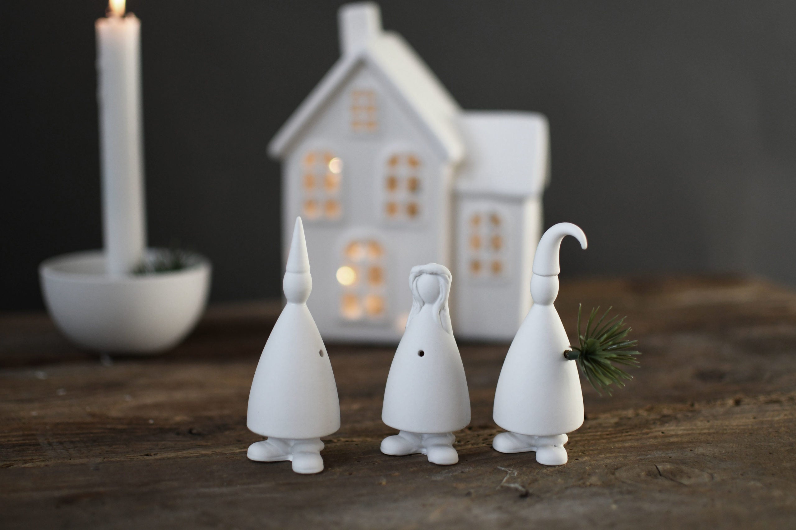 Lucia 3 Figuren 4x4x11cm