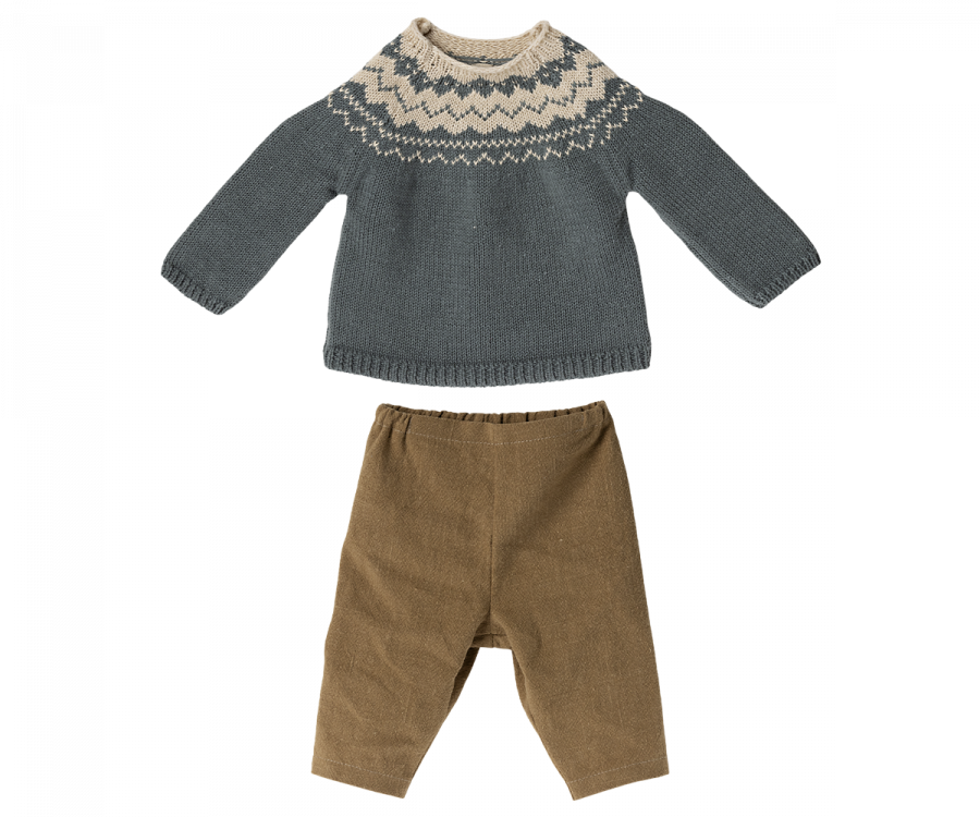 Kaninchen Gr 5 Hose und Strickpullover