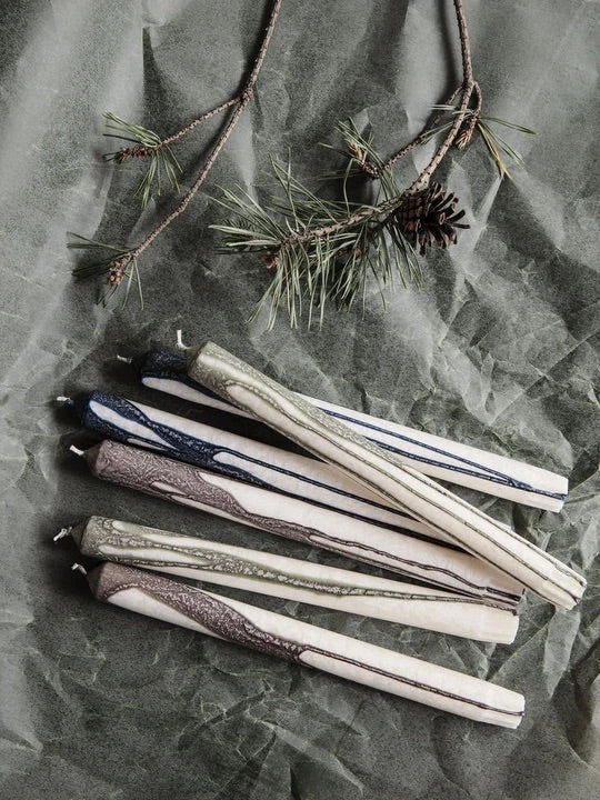 Duo Candle Set of 2 warm Grey