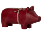 Holzschwein Medium rot