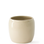 Umtopf glasiert beige