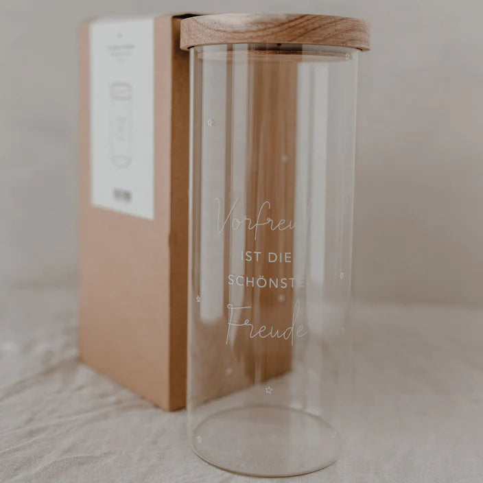 Vorratsglas Vorfreude 25cm