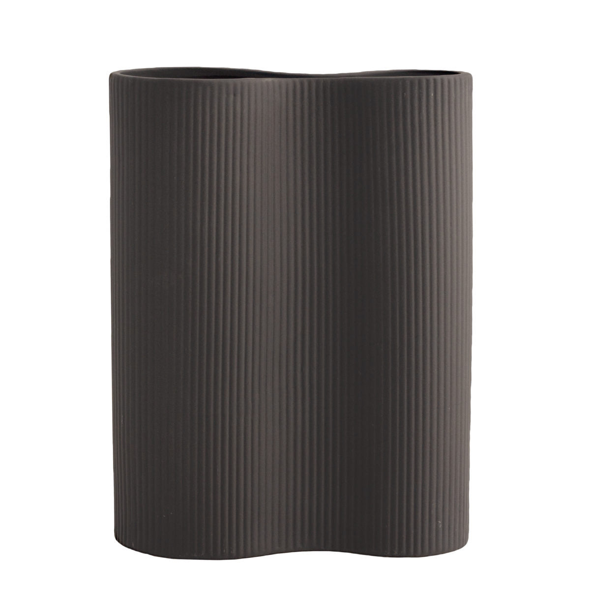 Bunn dark grey Ceramic Vase