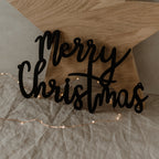 Schriftzug Merry Christmas schwarz