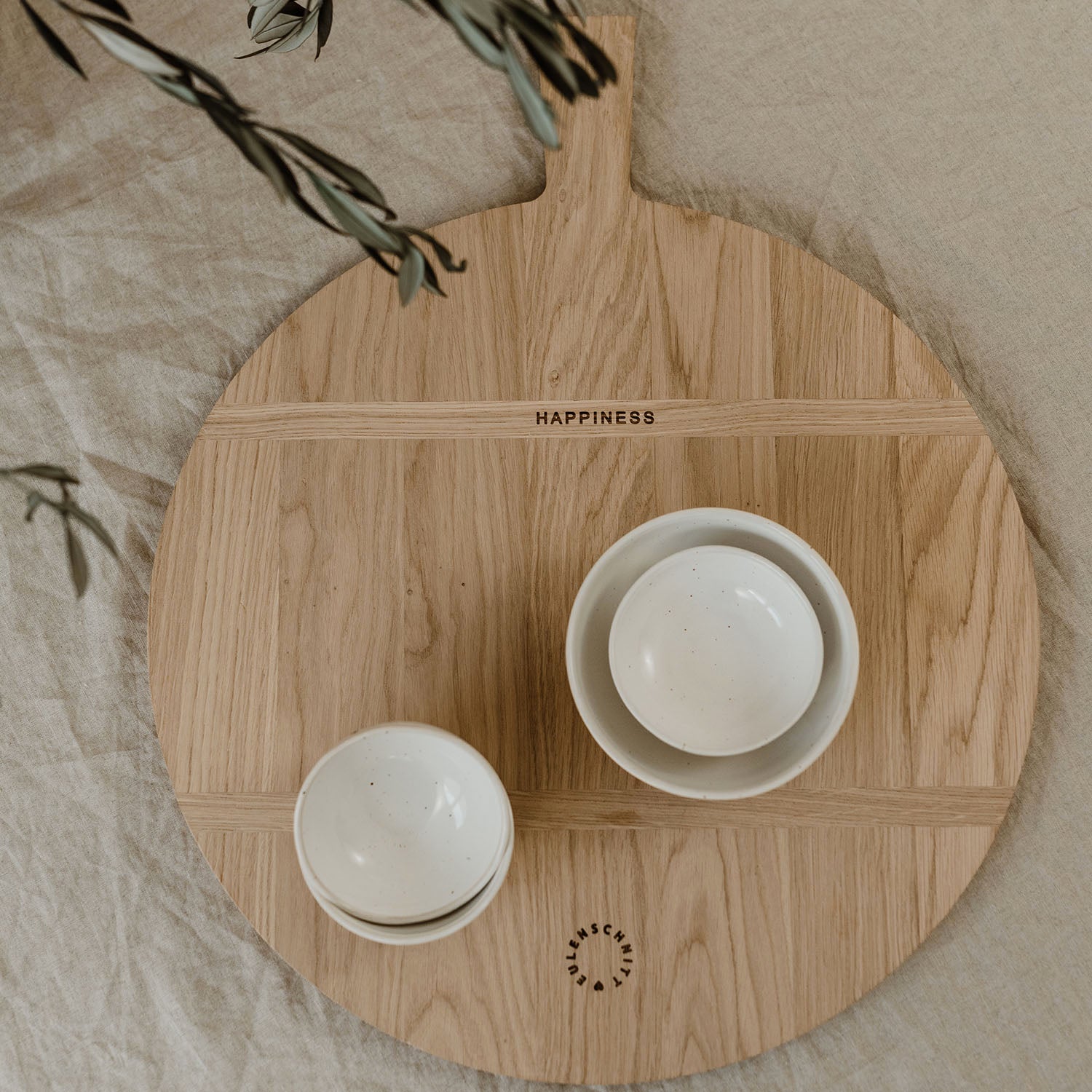 Eichenbrett Happiness 55cm