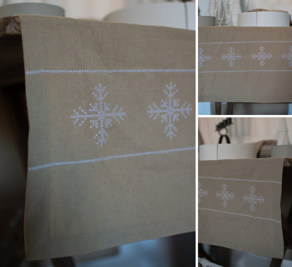 Flinga table runner Beige Recycling