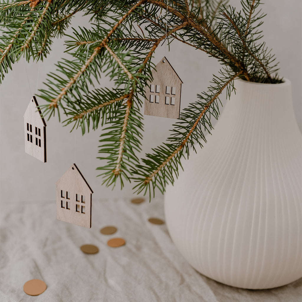 Holzanhänger Haus Natur 8er