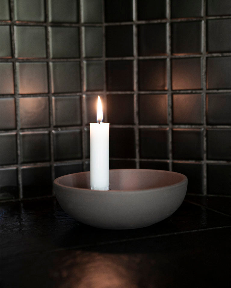 Lidatorp small Brown Candlestick