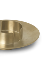 Block Candle Holder Brass