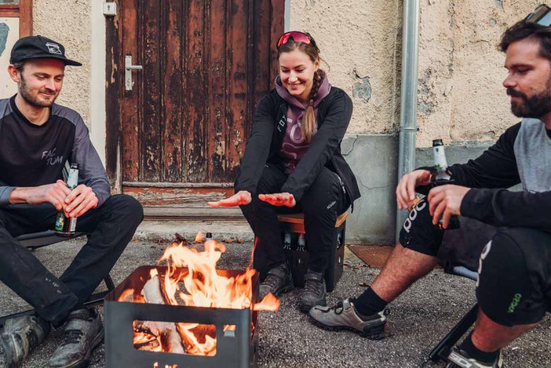 Beer Box Feuerkorb schwarz