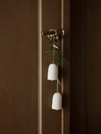 Bell Ceramic Ornament 2 er Set Off White