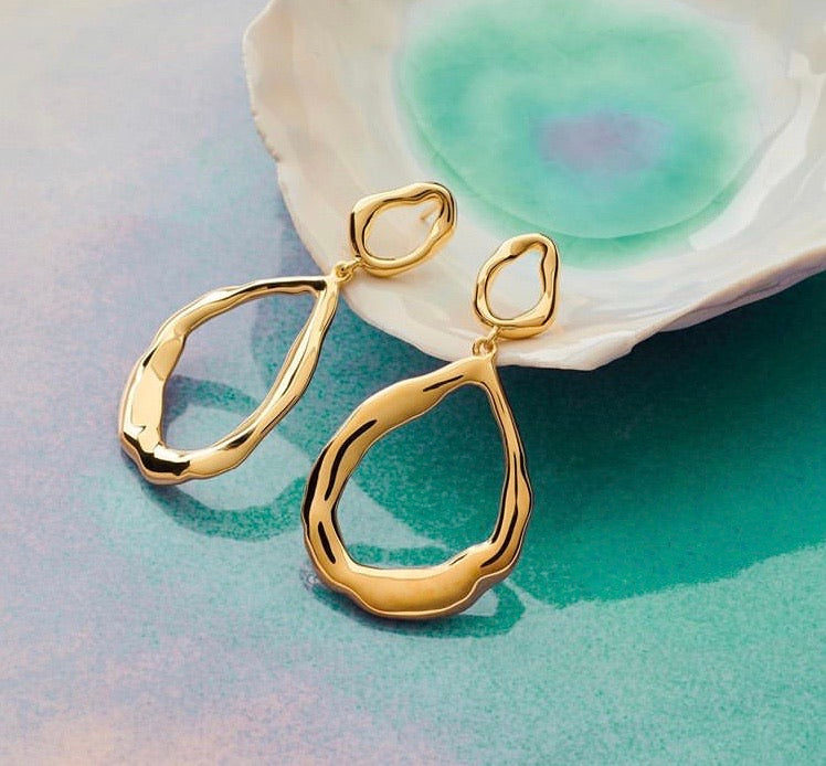 Gaia Earrings silber/vergoldet