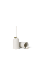 Bell Ceramic Ornament 2 er Set Off White