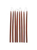Spike Slim Candles rust, 8 Stck