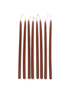 Spike Slim Candles rust, 8 Stck