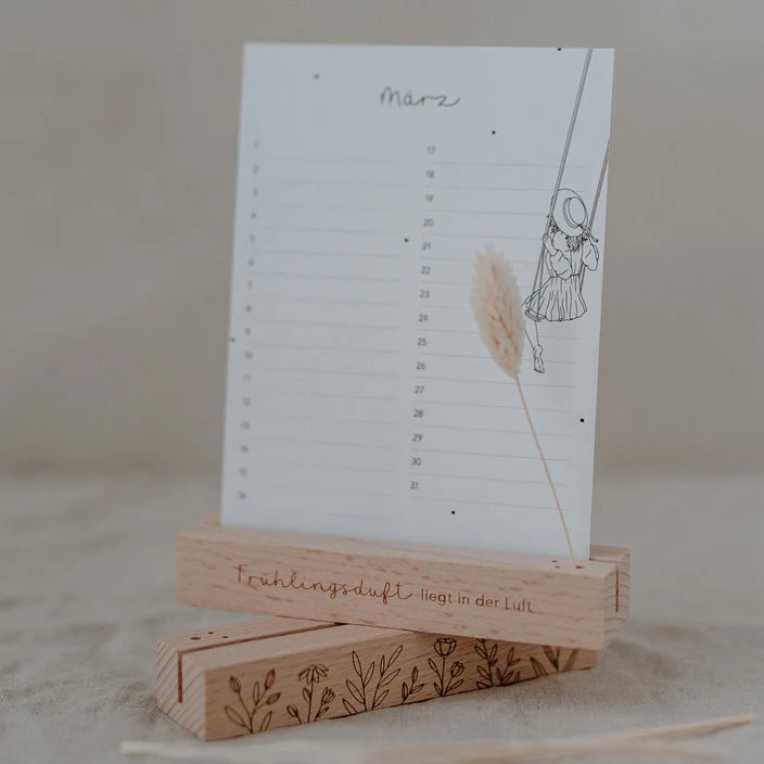 Karten und Blumenhalter Frühling