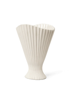 Fountain Vase Off White