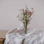 Vase aus Glas mittel Herz