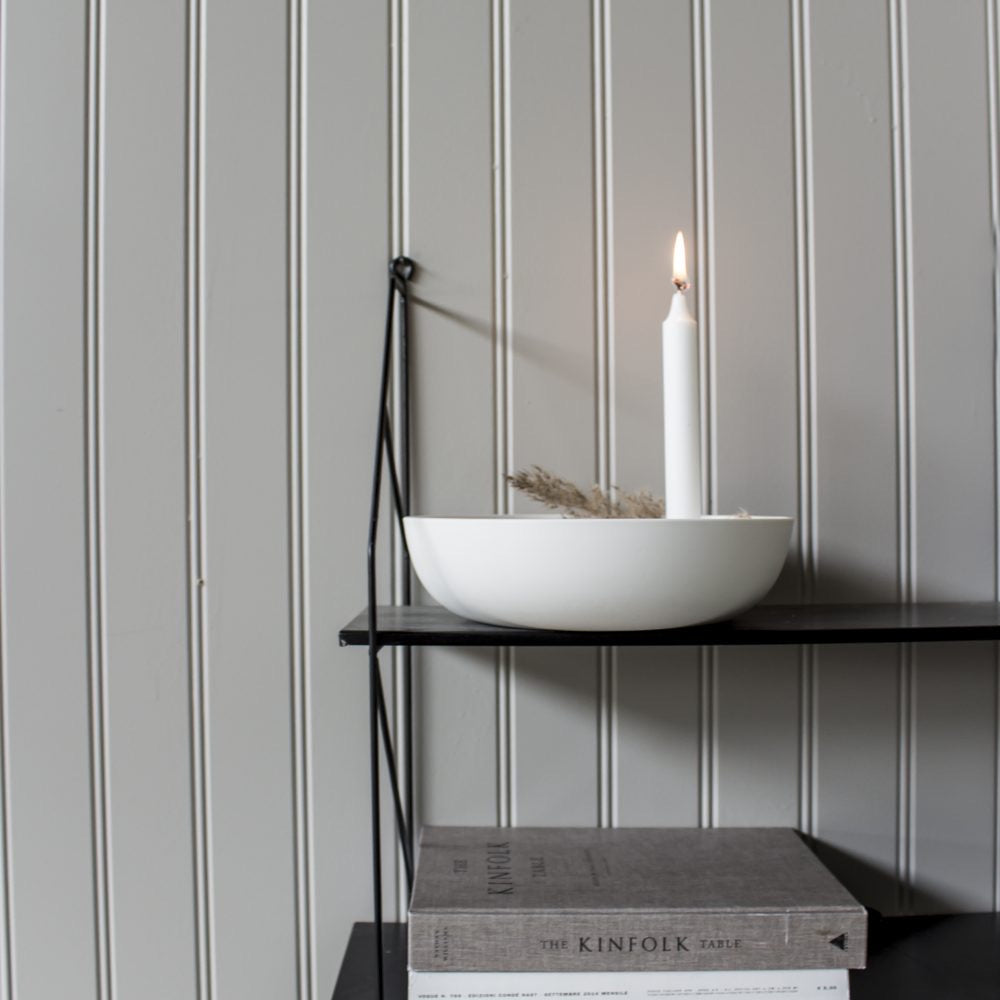 Lidatorp XL weiß candlestick 26x26x7