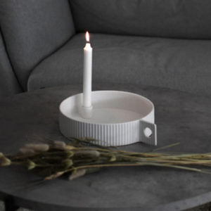 Lidaby Large White candlestick