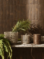 Ceramic Basket Large Cashmere