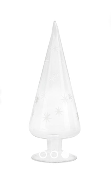 Granbo Weihnachtsbaum mit Schneeflocken Glas