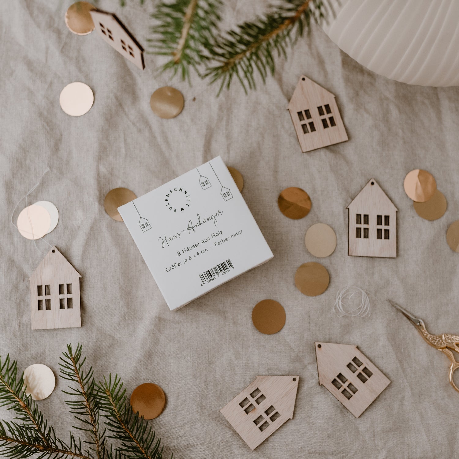 Holzanhänger Haus Natur 8er