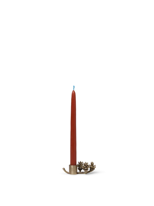 Forest Candle Holder Brass
