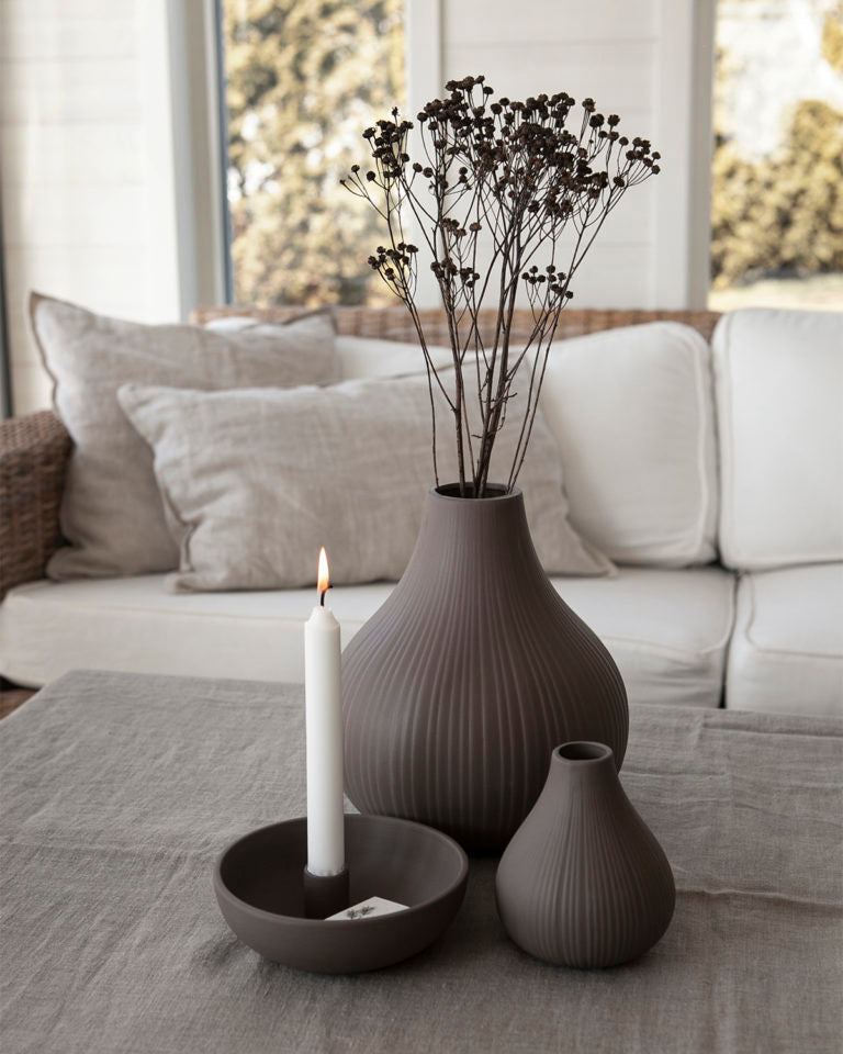 Lidatorp small Brown Candlestick