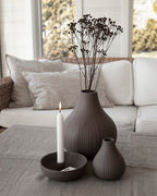 Lidatorp small Brown Candlestick