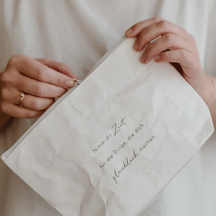 Kosmetiktasche nimm dir Zeit